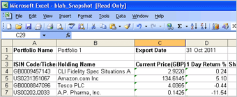 Export Excel